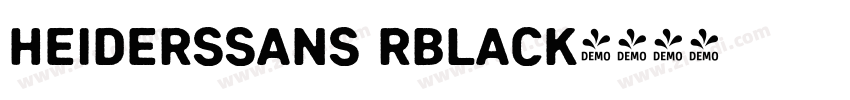 HeidersSans RBlack字体转换
